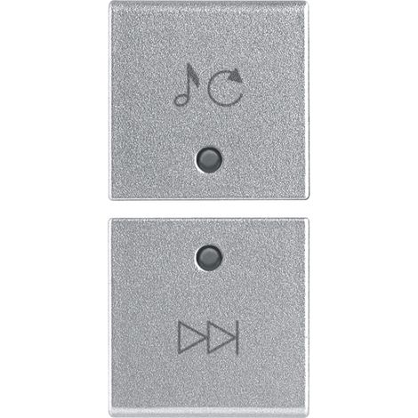 VIMAR - 14751.5.SL Zwei halbe Tasten 1M Quelle/Spur Silber