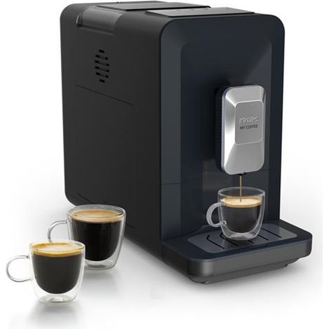 Expresso Broyeur - 3 Cafã©s - 15 Bars - 1,5 L - Tactile - Compact L 18,5 Cm - Coloris Bleu K - Gpe Seb France - Krups