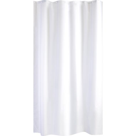 GELCO - rideau de douche trendy tissu 120x200 blanc