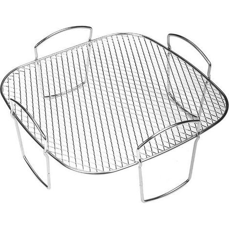 Grille Carrée - Acier Inoxydable 304 - Pour Friteuse À Air - Compatible Multiples Modèles - 1 Pièce (1/5)
