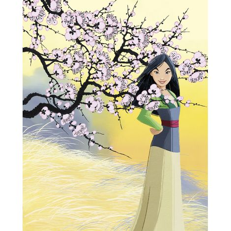 papier peint panoramique courageux mulan multicolore - Komar (1/5)