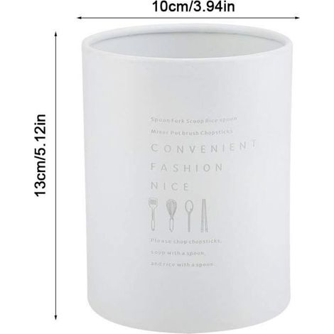 Support de rangement Porte-ustensiles blanc rangement couverts (1/4)