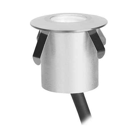 Forlight Senya - Applique Ext. Encastrable avec Blanc Chaud 3000K. Diamètre 4cm. Structure en Aluminium. Coloris Argenté