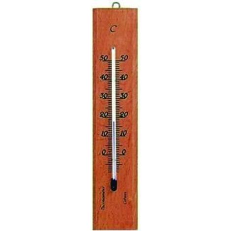 Termometro Legno Rettangolare Naturale 101404 Moller