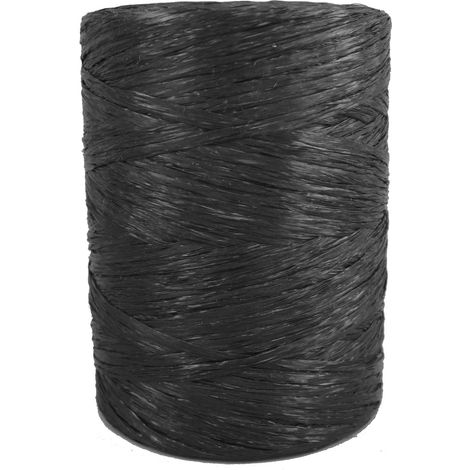 Raffia Seilrolle 900 flach schwarz 400 g landwirtschaftliche Bindemaschine