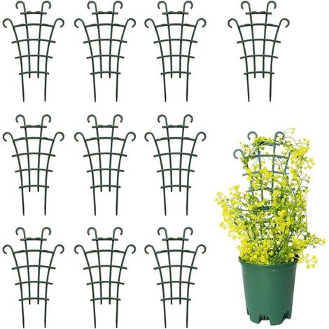 Rankgitter für Kletterpflanzen, Rankhilfe für Topfpflanzen, Zimmerpflanzen, Kletterhilfe für drinnen und draußen für Tomaten, Gurken, Bohnen 10 t (1/5)