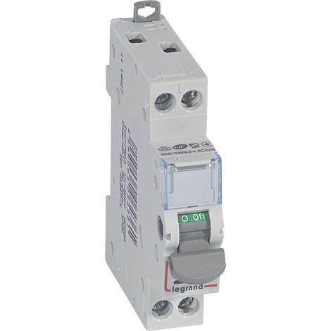 Interrupteur-sectionneur DX³-IS à voyant 2 Pôles 400V 20A 1 module LEGRAND 406436