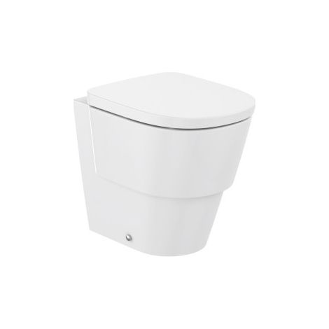 TAZA TURA TNQ.ALT.TNQ.EMPT.O FLUXOR ROCA RIMLESS SAL.EVAC.DUAL JGO.FIJ.420MM