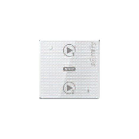 Lanceur de scénario Tahoma Somfy sans cadre – Commande sensitive 2 touches – Programmation rapide via interface TaHoma – IP30 (1/2)