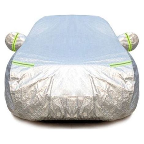 Bâche pour voiture SUV étanche – Protection UV et anti-grêle – Dimensions 425x175x170cm – Fermeture éclair et bandes réfléchissantes (1/4)