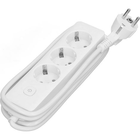 Steckdosenleiste 2200W mit mehreren Steckdosen, 10A Anschlussdose, EU-Stecker, 250V, SF008‑3, 3 Steckdosen (1/5)