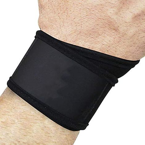 Gants doubles demi-doigts avec sangles aux poignets, gants à paume en silicone épaissie, adaptés au fitness, au cyclisme, à l'haltérophilie et à d'autres sports, taille L. (1/5)