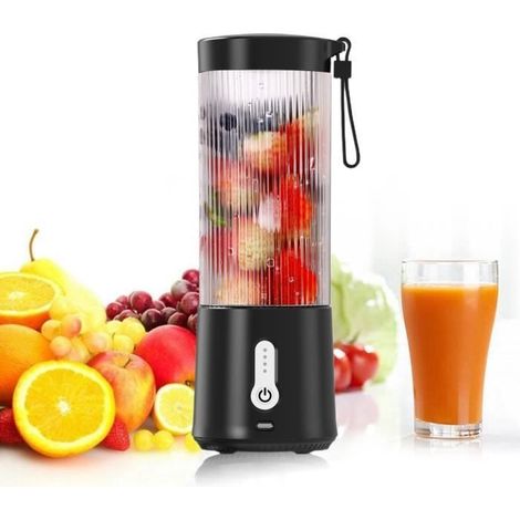 (Schwarz) Mini-Elektro-Zitruspresse – 500 ml – USB-Ladefunktion – Schwarz (1/4)