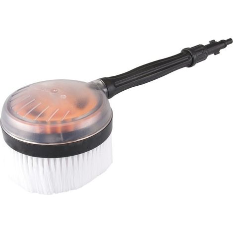Brosse de lavage rotative 150 mm pour nettoyeurs haute pression – Pression maximale 225 bar – Compatible avec fixations baïonnette – Hexoutils