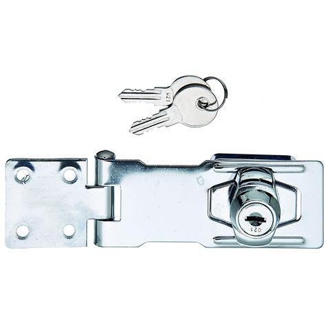 Alberts 348458 Sicurezza, chiudibile a Chiave, cromata, lunghezza chiusura 100 mm, larghezza 41,5 mm