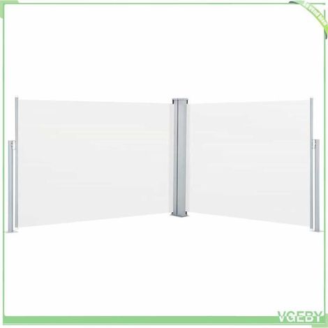 Auvent latéral rétractable - FAFEICY - 48479 - Crème - 120 x 0-1000 cm - Enroulement automatique (1/5)