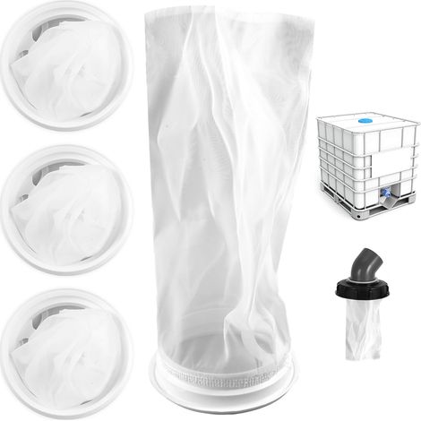 4 Pieces Nylon Filter, 25 cm Nylon Rainwater Filter, 200 Mesh  Mesh Cover Filters, Rainwater Filter for Chemical Products and Industrial Filtration