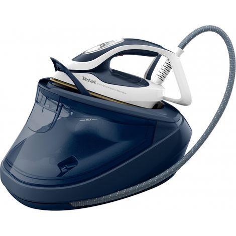 Tefal Pro Express Ultimate II GV9720, Dampfbügelstation ,blau/weiß