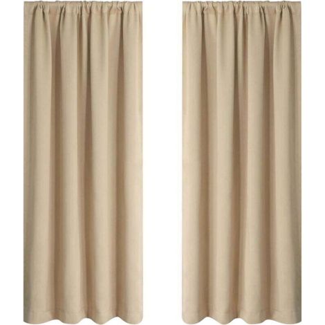Blackout Curtains for Bedroom and Living Room - Thermal Insulating Darkening Curtains - 37.8 x 53.9 Inches (96x137cm)