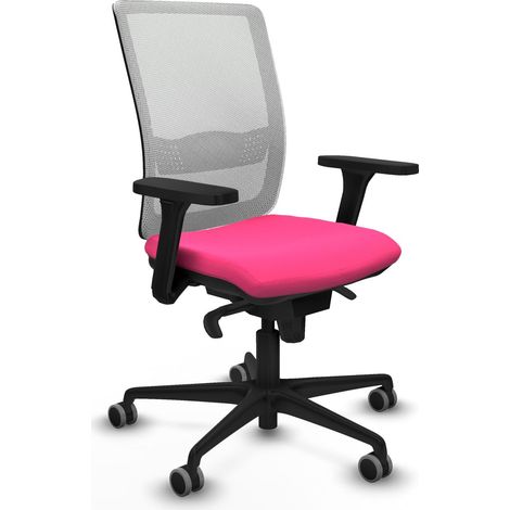 Sedia ufficio piqueras y crespo Haches rosa pelle sintetica (1/2)