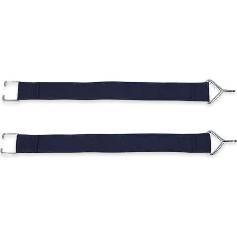 Coppia di 2 Cinghie Ricambio Sdraio Fiam Fiesta 127PEBSBL blu con ganci metallo (1/5)