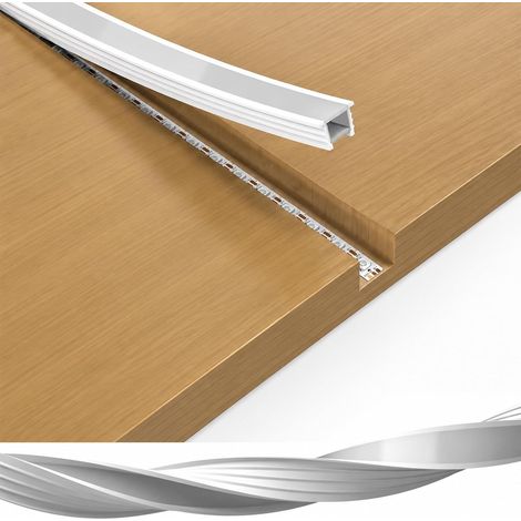 Bande LED de 3 m, 10 × 10 mm, profilé LED en silicone, tube néon étanche et flexible pour lumière néon homogène, couverture DIY pour plafond, armoire, bar, panneaux acoustiques, blanc laiteux (1/5)