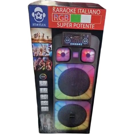CASSA Bluetooth Staylux potenza 800W colore Black IDC-002