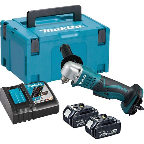 Makita DDA350RMJ 18V Cordless Angle Drill - 2 x 4.0Ah Batteries, Charger & Makpac 3 Case (1/5)
