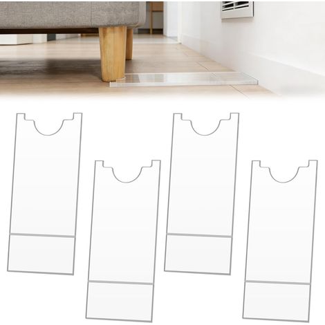 4 butées pour canapé-lit, protections murales transparentes en acryliq (1/5)