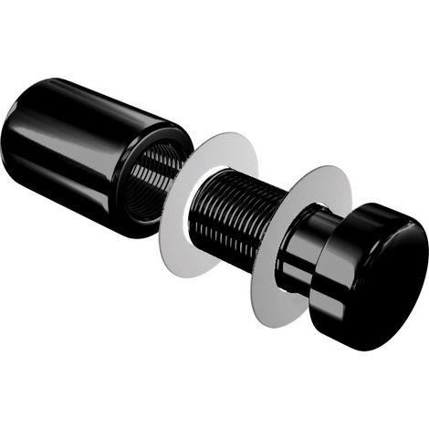 Fixation enseigne murale vissée - Entretoise murale noire vissée FIX-VN1 Ø 13 mm / L 17 mm (1/2)