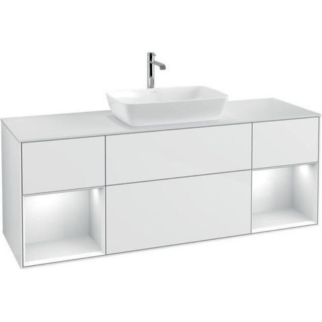 V&B Waschtischunterschrank FINION 1000x603x501mm Regal glos. wh glos. wh (1/4)