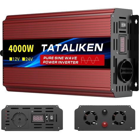 UPS, enchufes dobles europeos, ventilador inteligente, 12V 4000W 220V 50Hz UE (1/2)