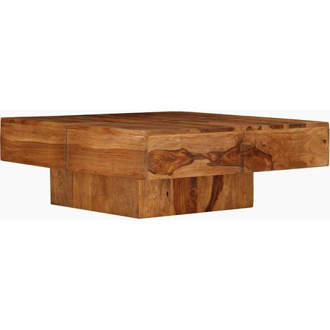 Maison Exclusive - Table basse 80x80x30 cm bois d'acacia massif (1/5)