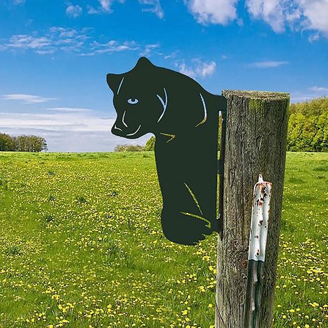 ornements De Jardin En Mtal Avec Ours Noir Pour Cltures, Dcorations Extrieures, Maison,  Animaux De Jardin, Sculptures En Fonte Rouille, Silhouett (1/5)