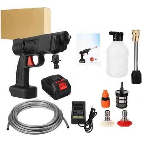 Pistolet à eau haute pression sans fil, lavage de voiture , odorà eau électrique, machine à mousse avec batterie 24V -A2 (1/4)