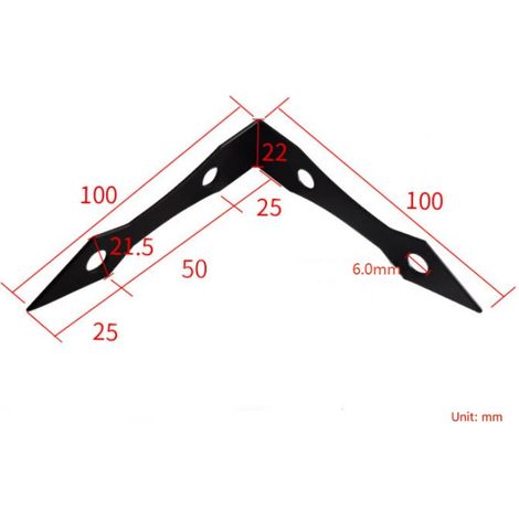 Lot de 8 protections d'angle en métal vintage pour meubles, supports d'angle décoratifs noirs, supports d'angle de 10 cm, pour maison de ferme, porte de grange, armoire, cadre en bois, ta