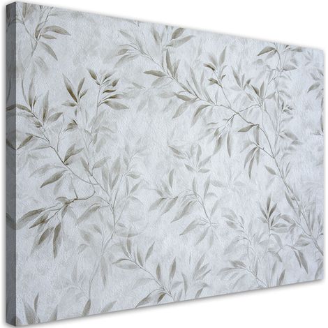 Stampe su Tela, Delicate foglie di bambù in un luminoso contesto botanico. - 30x20 (1/2)