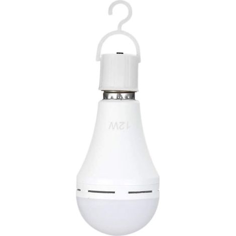 1 ampoules LED d'urgence multifonctions rechargeables 12 W,équivalent 60 W,6000 K,lampe suspendue d'extérieur lumineuse pour panne de courant,camping, fêtes de jardin – E26/E27,AC100 240 V. (1/5)