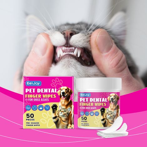 Doigtiers pour le nettoyage dentaire des animaux, doigtiers jetables et portables pour le détartrage et le détachage - 50 pièces (1/5)