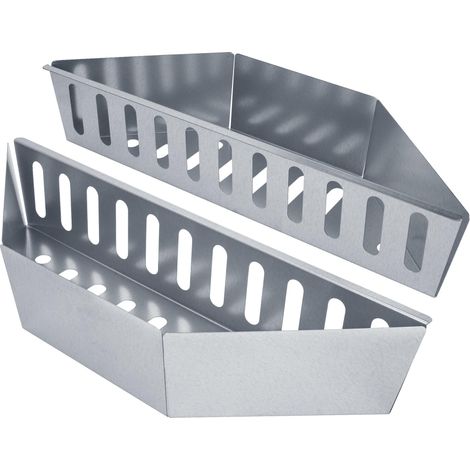 Lot de 2 paniers à charbon épais en acier inoxydable pour barbecues à charbon (1/5)