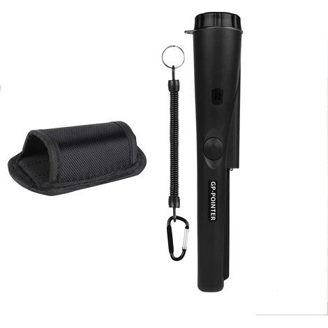 Détecteur de métaux portable, balayage 360°, vibration, alarme lumineuse, -20/-60 ℃, noir (1/5)
