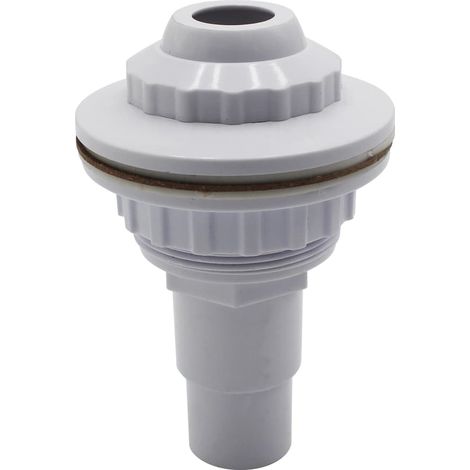 Buse d'entrée d'eau pour piscines à parois en acier, buse de refoulement avec tête pivotante, diamètre 58 mm, raccord de tuyau 32/38 (1/5)