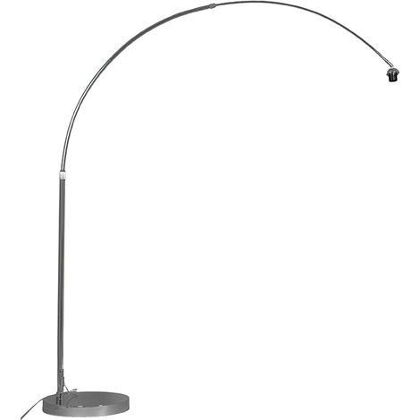 QAZQA Lampada ad arco moderna cromata regolabile senza paralume