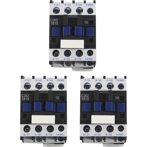 Contacteur de puissance CA 3X 1NO CA 220 V 50/60 Hz, relais de démarrage moteur à bobine 32 A triphasé (1/5)