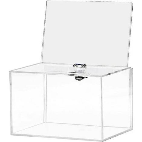 Spendenbox aus Acryl – Box für Abstimmungen, Spendenaktionen für Wohltätigkeitsorganisationen, Umfragen, Abstimmungen, Lotterien, Wettbewerbe, Tipps und Ratschläge –