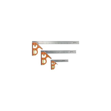 Équerre coulissante combinée de 300 mm – niveau intégré – pour marquage à 45° et 90° – CS300 (1/5)