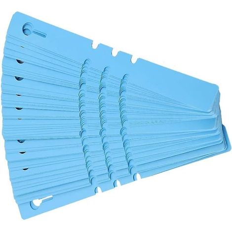 100pcs Plastic Plant Marker, Pvc Flower Hanging Garden Tag Gardening Label Marker Plant Tags For Plant Identification(blue) (1/5)