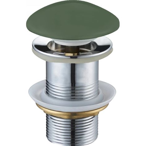 Mexen tappo clic-clac rotondo, khaki ceramico opaco - 79910-43 (1/2)