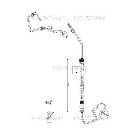 Tuyau hydraulique, direction TRISCAN 8516 16015 FORD 1203455 98AG-3A719-EL