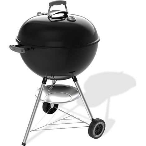 Weber – Barbecue à charbon 57 cm – Thermomètre intégré – Acier émaillé – Clapet d'aération – 9 couverts – Pour cuisson précise